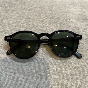 MOSCOT Miltzen Round Black Sunglasses